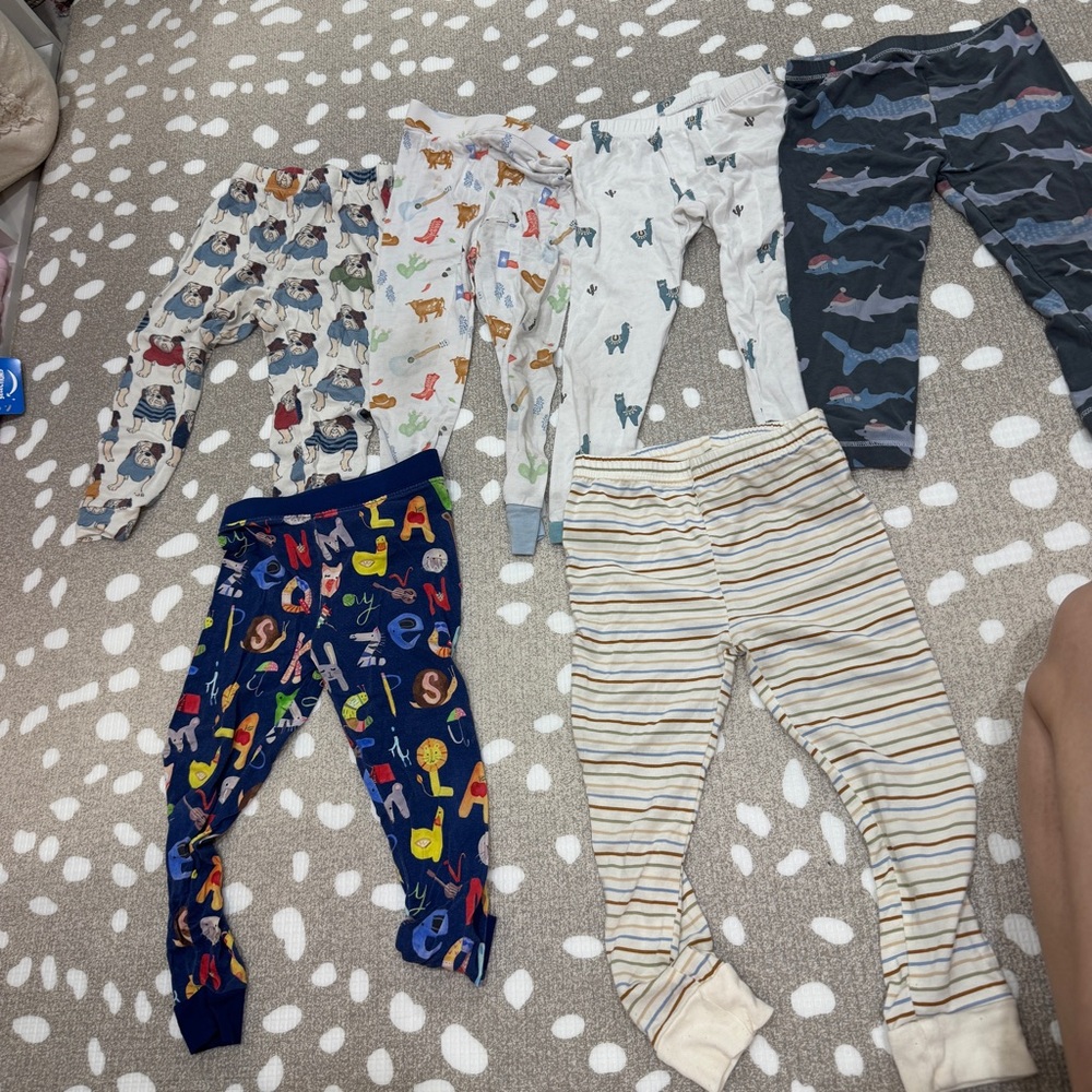 Lot of 20+ Bamboo Pajamas set long sleeve tee pants toddler baby boy kyte angel - Picture 11 of 15